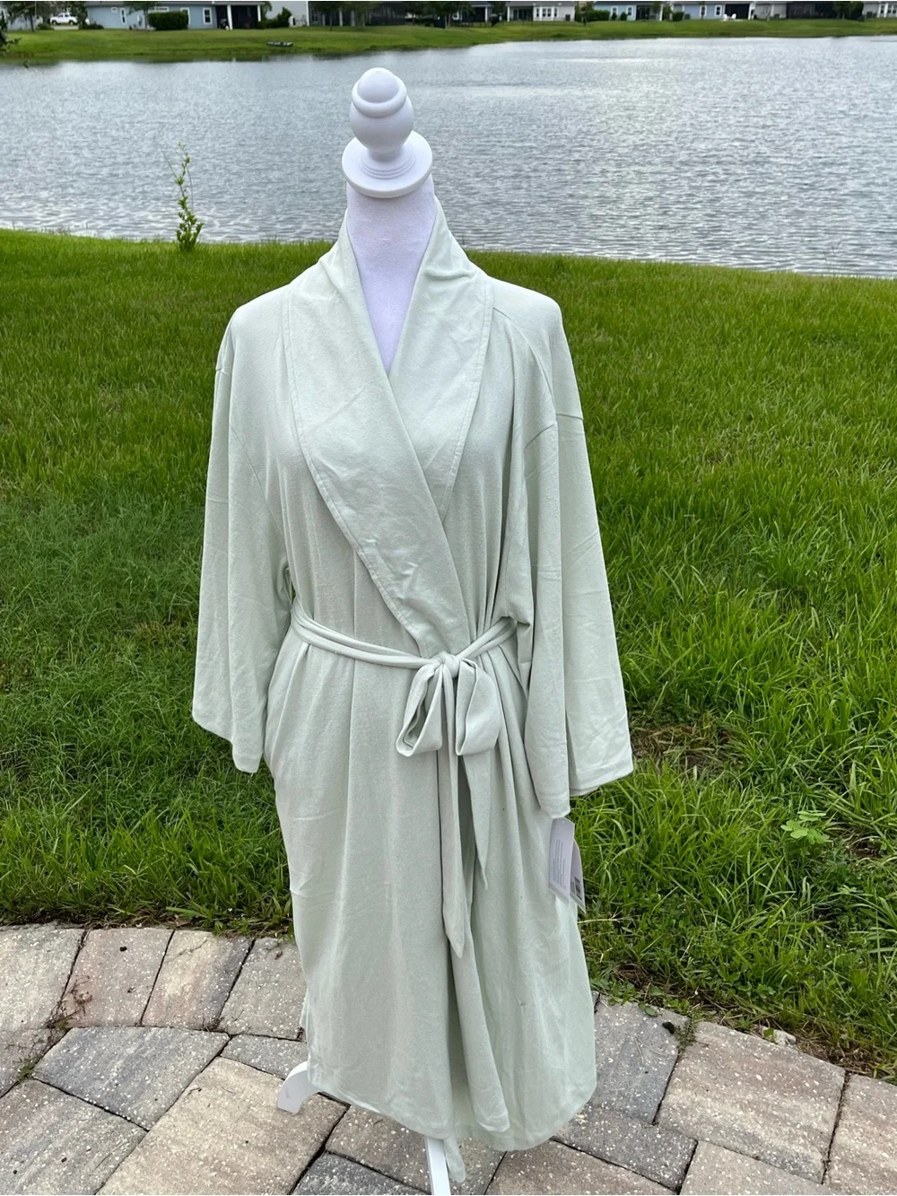 NWT Softies Dream Shawl Collar Robe in Light Sage - Size 2X/3X - Picture 11 of 11